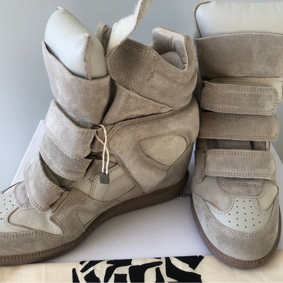 Brand new ISABEL MARANT 
bekett leather wedge sneakers - Picture 7 of 12